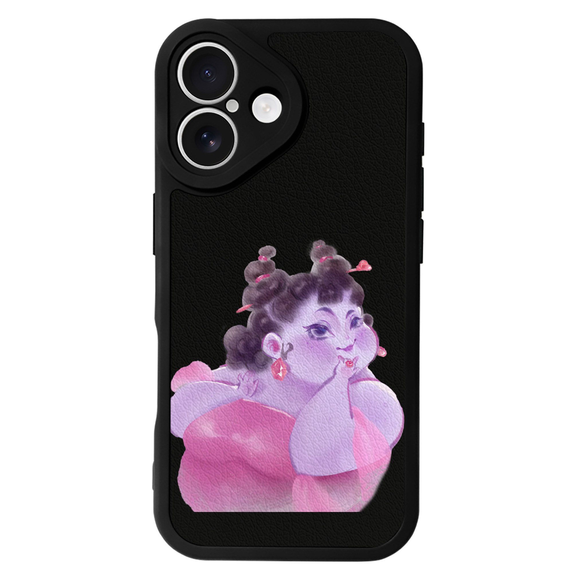 （画像用） Ne Zha 2 ナタ 魔童の大暴れ 【iPhone 16シリーズ対応】シリコンスマホケース（レザー調） 材質：シリコン